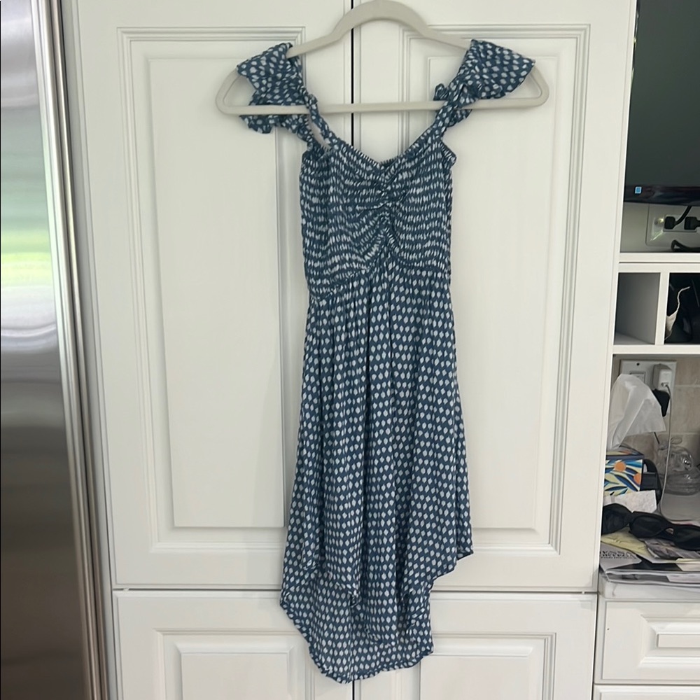 Tiare Hawaii Blue and White Summer Dress. O/S